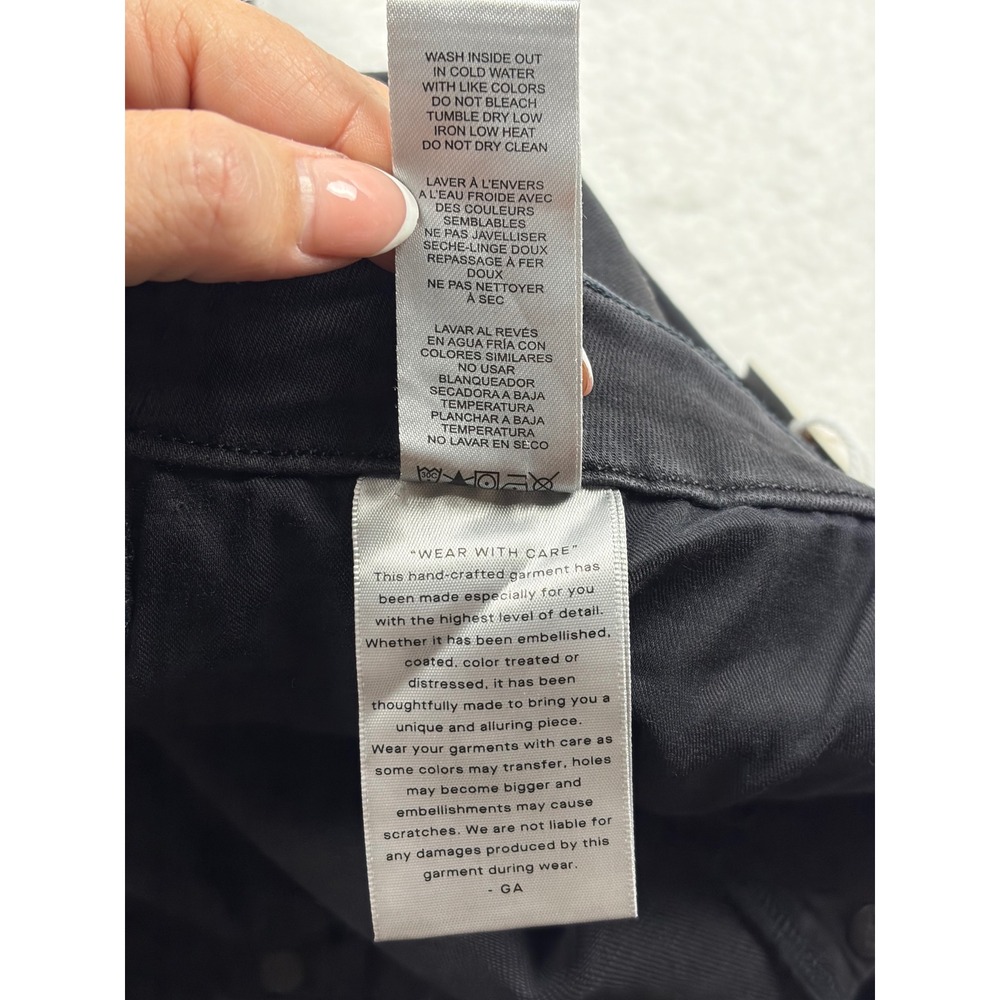 Good American Good Legs Skinny Jeans Black High Rise Button Fly 28-32 - Picture 9 of 10